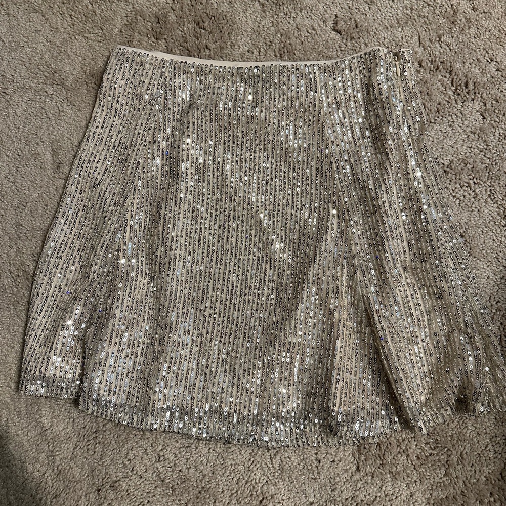 LOFT sequin skirt